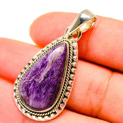 Charoite Pendants handcrafted by Ana Silver Co - PD5945