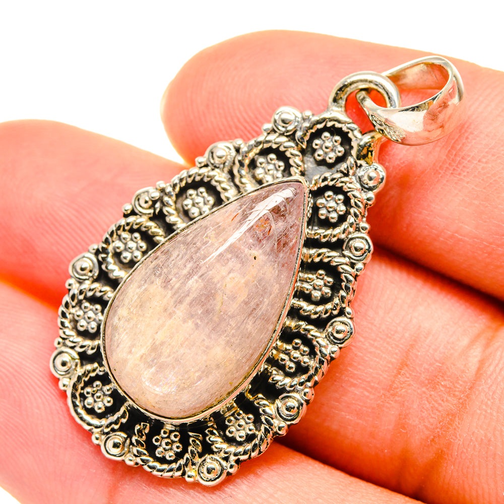 Rose Quartz Pendants handcrafted by Ana Silver Co - PD5955