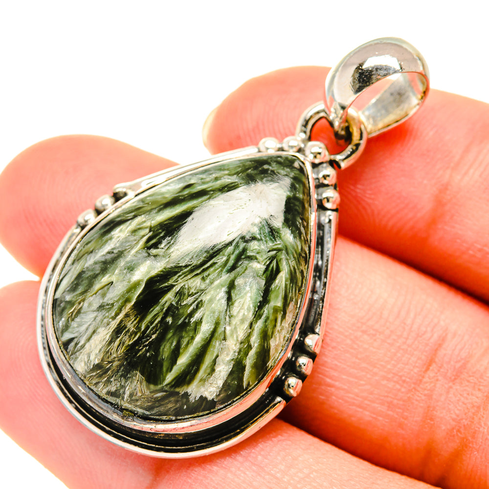 Seraphinite Pendants handcrafted by Ana Silver Co - PD5971