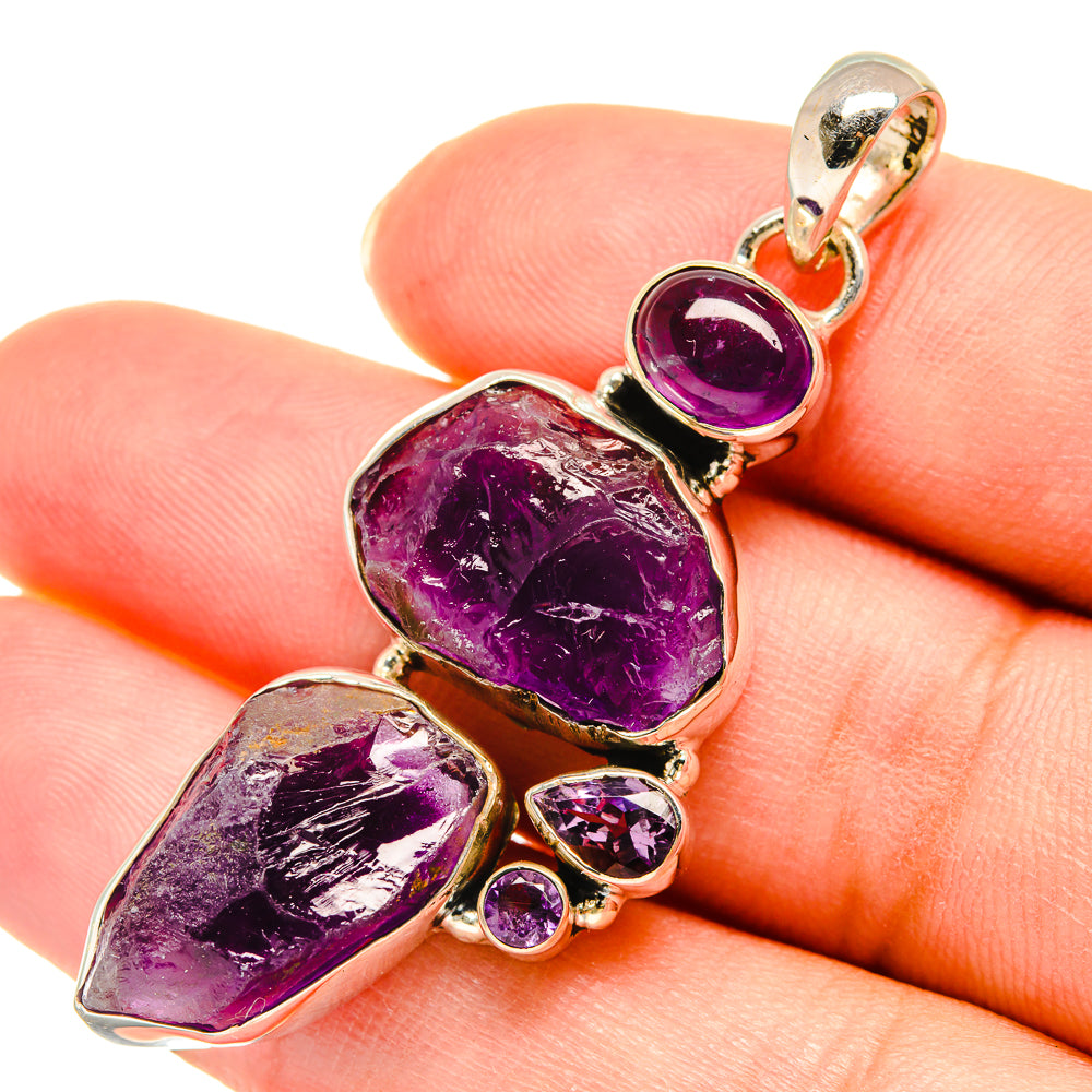 Amethyst Pendants handcrafted by Ana Silver Co - PD5972