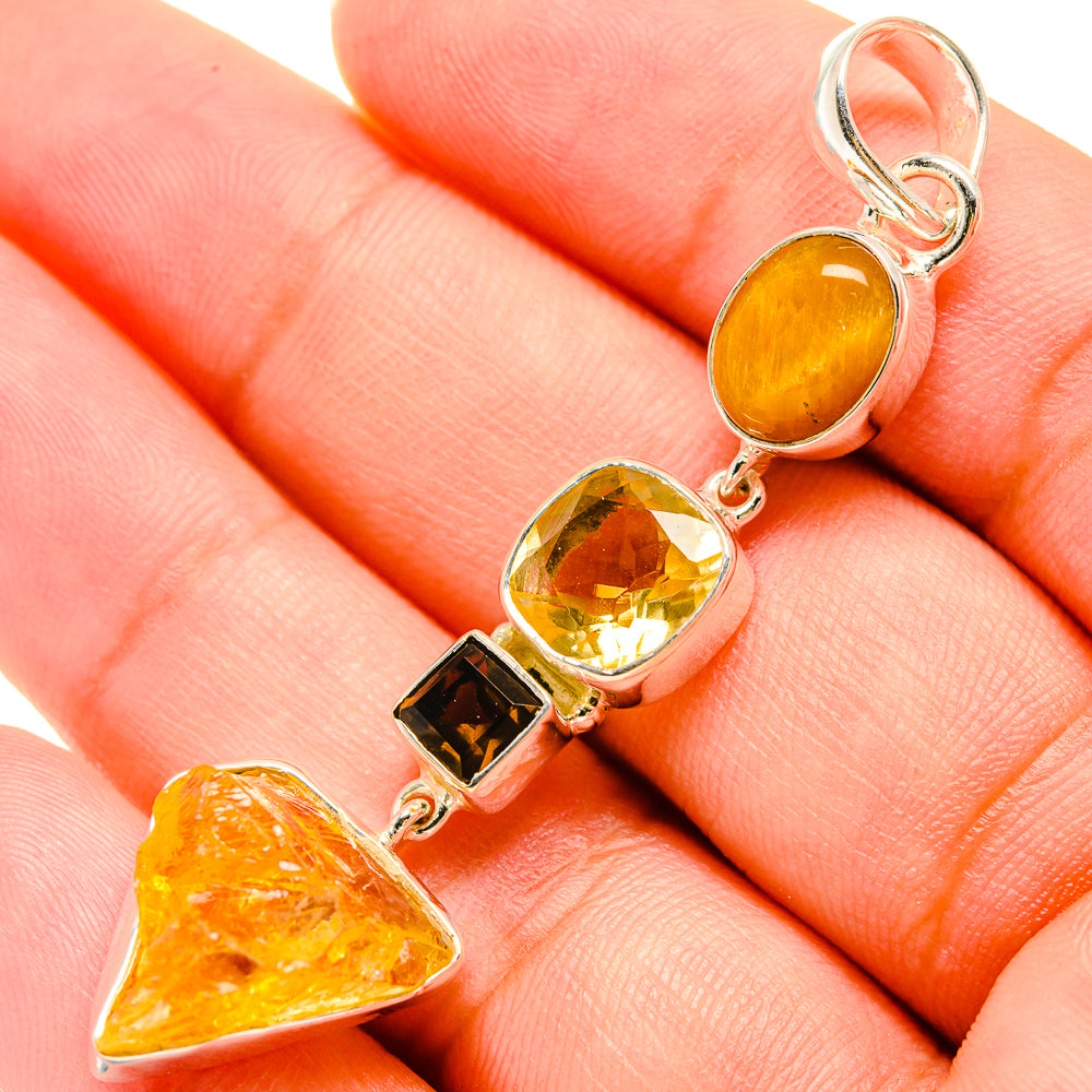 Citrine Pendants handcrafted by Ana Silver Co - PD5973