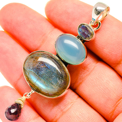 Labradorite Pendants handcrafted by Ana Silver Co - PD5974