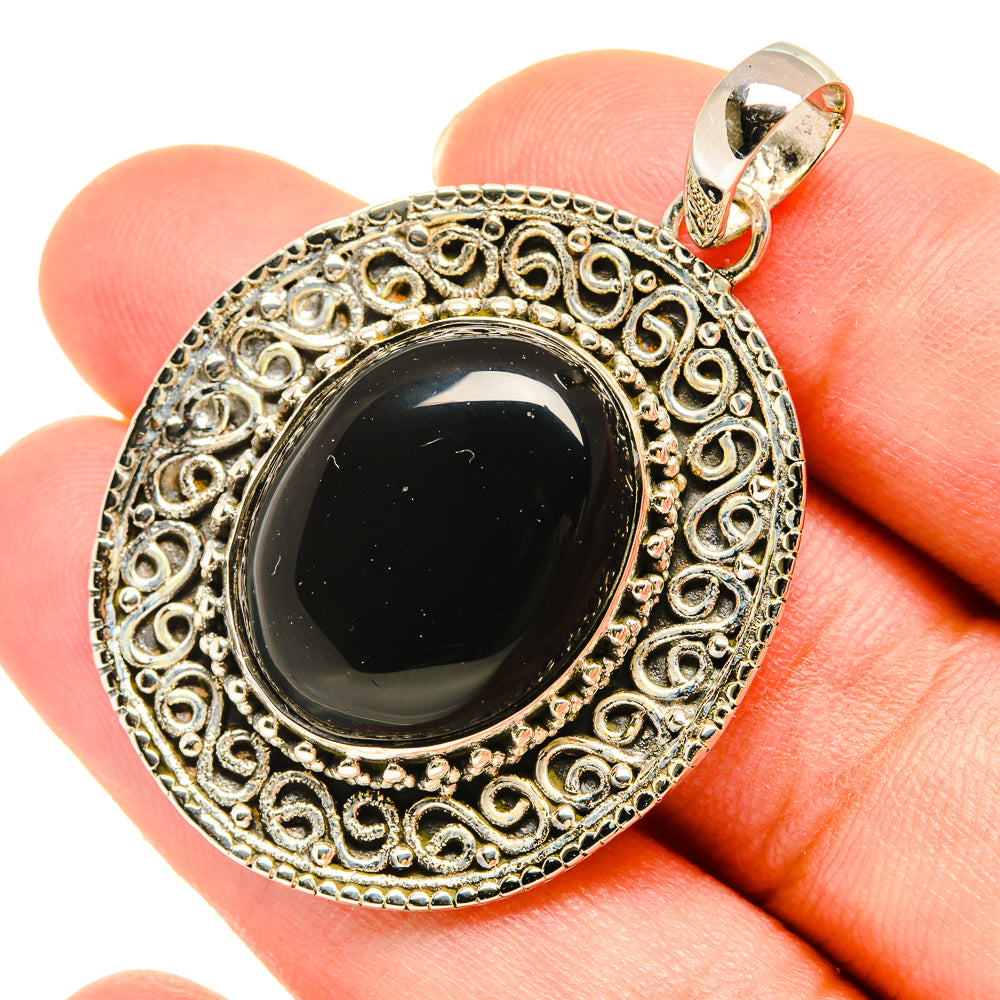 Black Onyx Pendants handcrafted by Ana Silver Co - PD5981