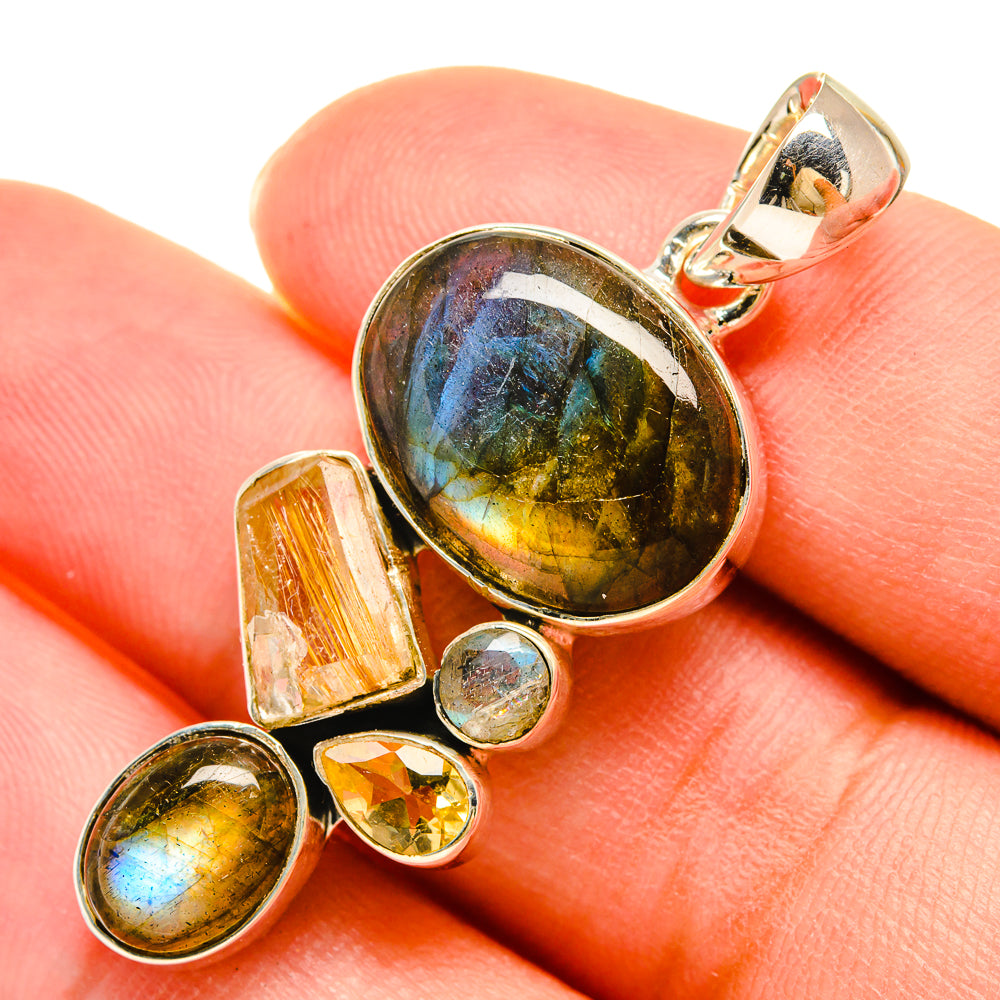 Labradorite Pendants handcrafted by Ana Silver Co - PD5989