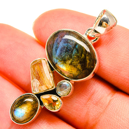 Labradorite Pendants handcrafted by Ana Silver Co - PD5989