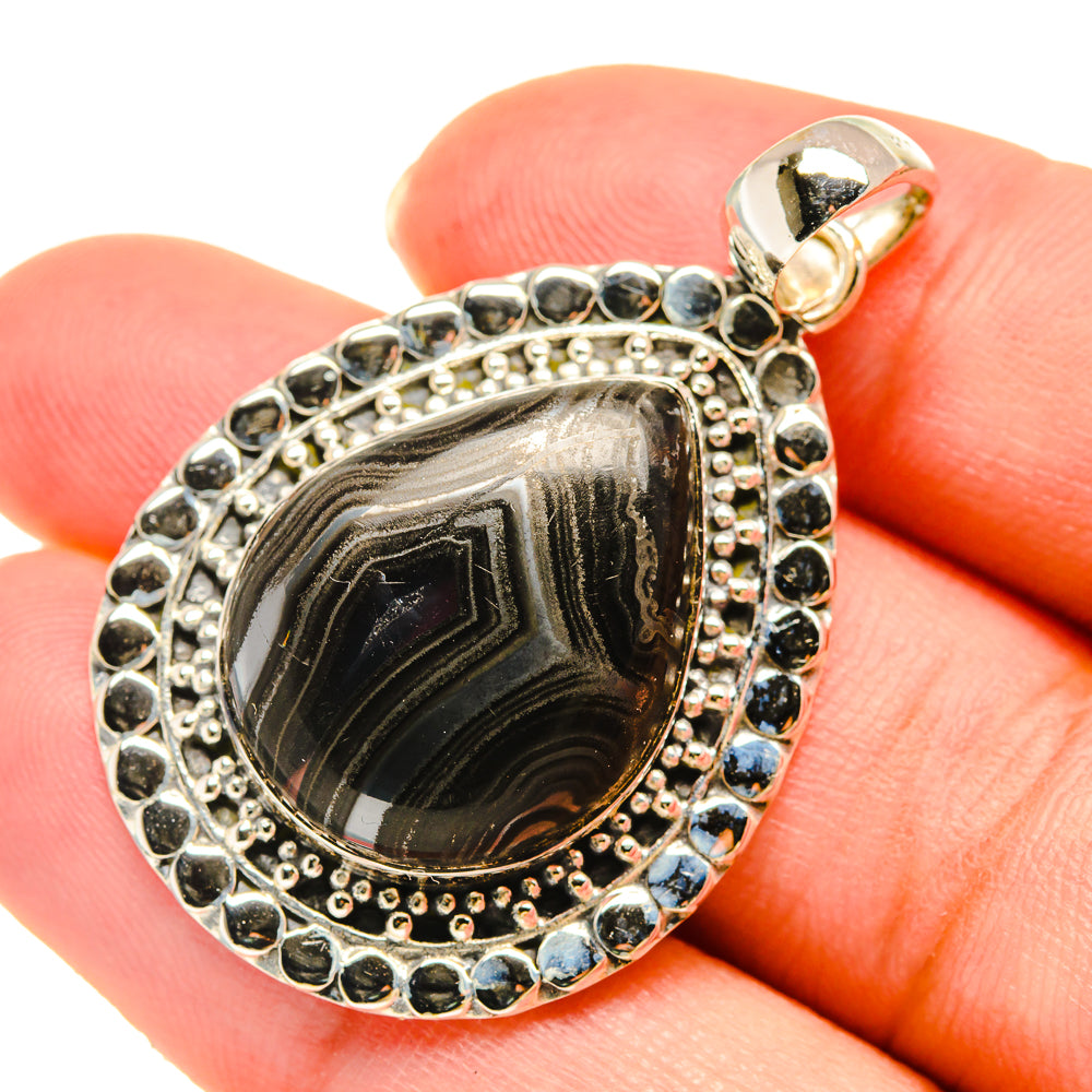 Psilomelane Pendants handcrafted by Ana Silver Co - PD5991