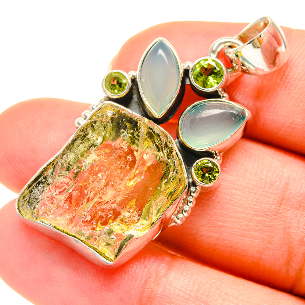 Green Amethyst Pendants handcrafted by Ana Silver Co - PD5993