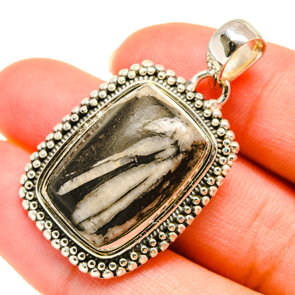 Chrysanthemum Stone Pendants handcrafted by Ana Silver Co - PD5996