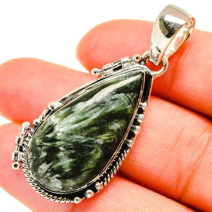 Seraphinite Pendants handcrafted by Ana Silver Co - PD5998