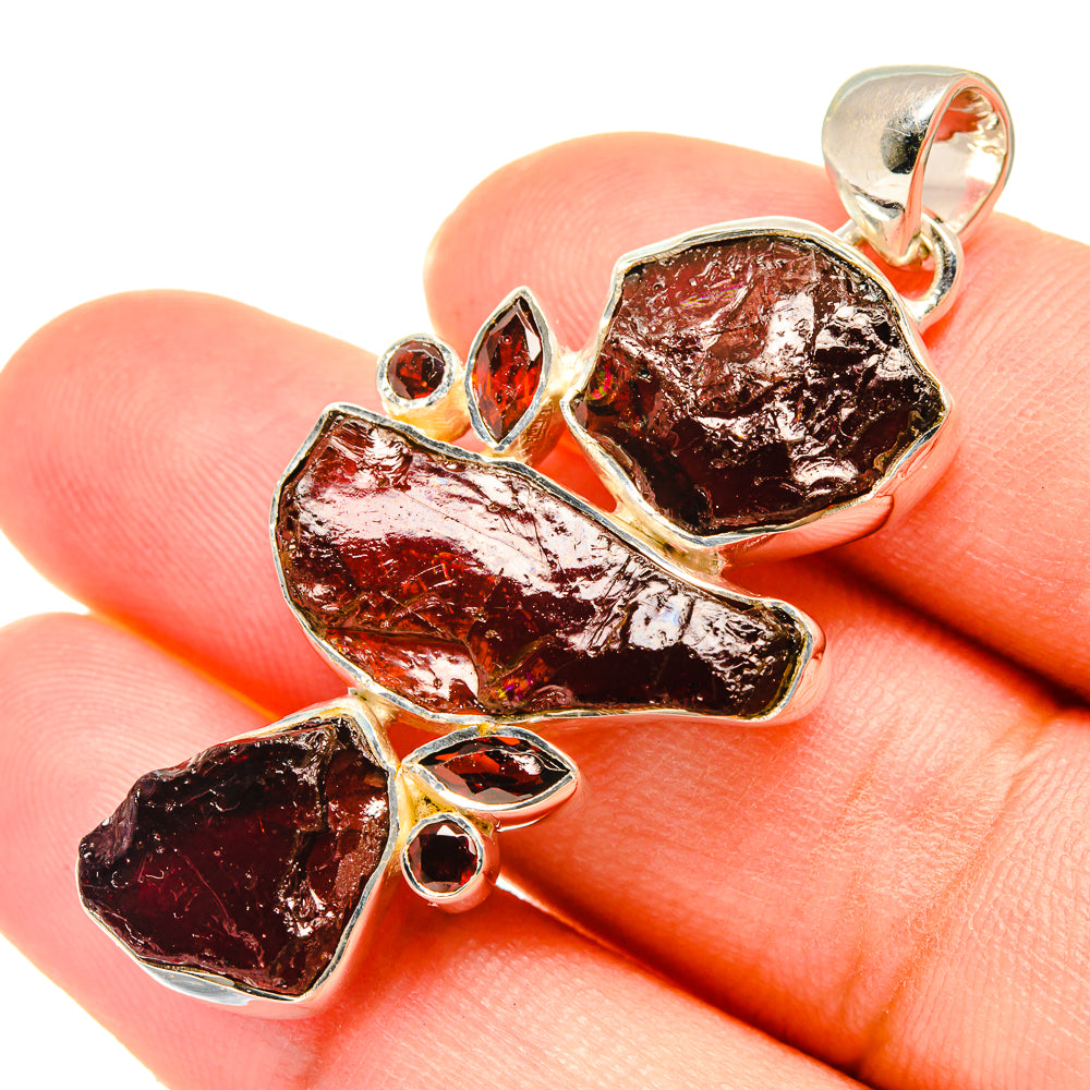 Garnet Pendants handcrafted by Ana Silver Co - PD6001