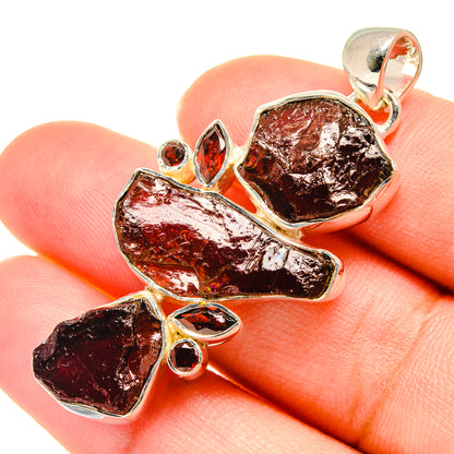 Garnet Pendants handcrafted by Ana Silver Co - PD6001