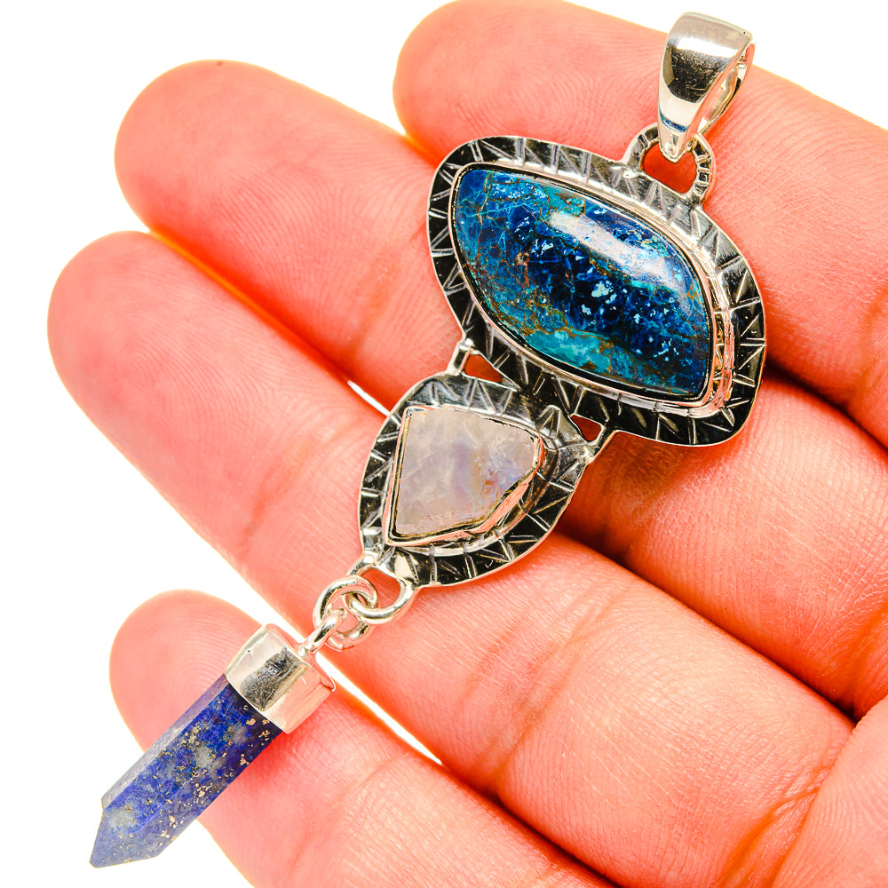 Shattuckite Pendants handcrafted by Ana Silver Co - PD6002
