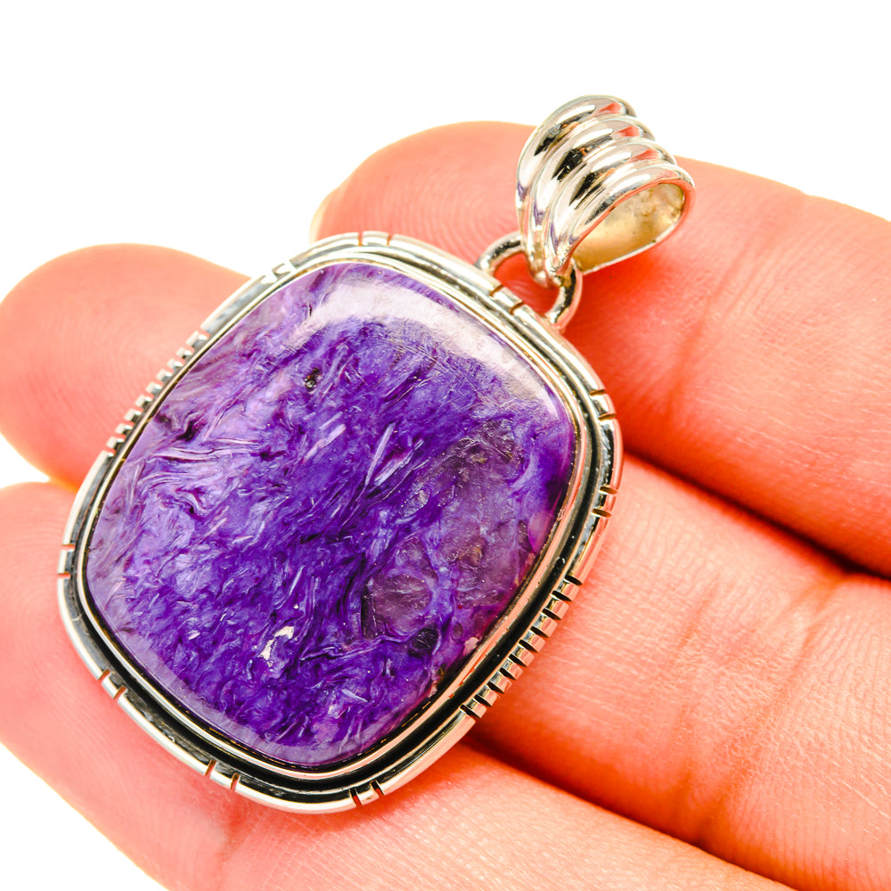 Charoite Pendants handcrafted by Ana Silver Co - PD6008