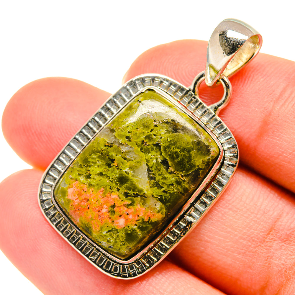 Unakite Pendants handcrafted by Ana Silver Co - PD6014