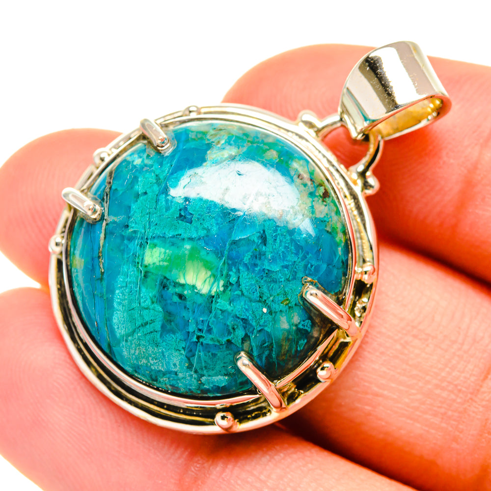 Chrysocolla Pendants handcrafted by Ana Silver Co - PD6022
