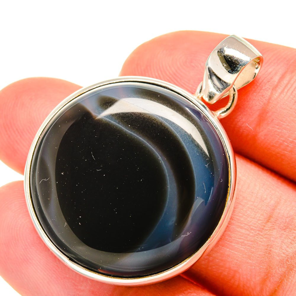 Botswana Agate Pendants handcrafted by Ana Silver Co - PD6037