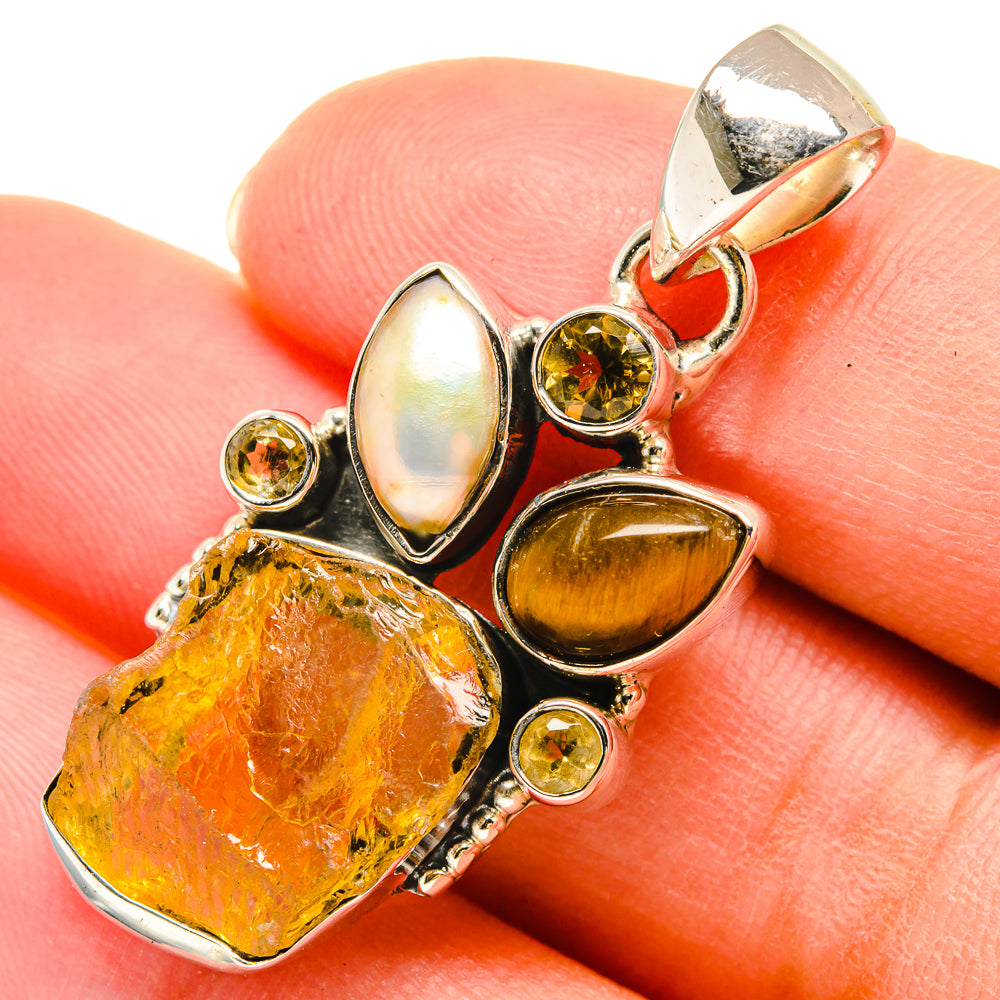 Citrine Pendants handcrafted by Ana Silver Co - PD6066