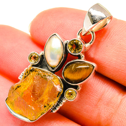 Citrine Pendants handcrafted by Ana Silver Co - PD6066
