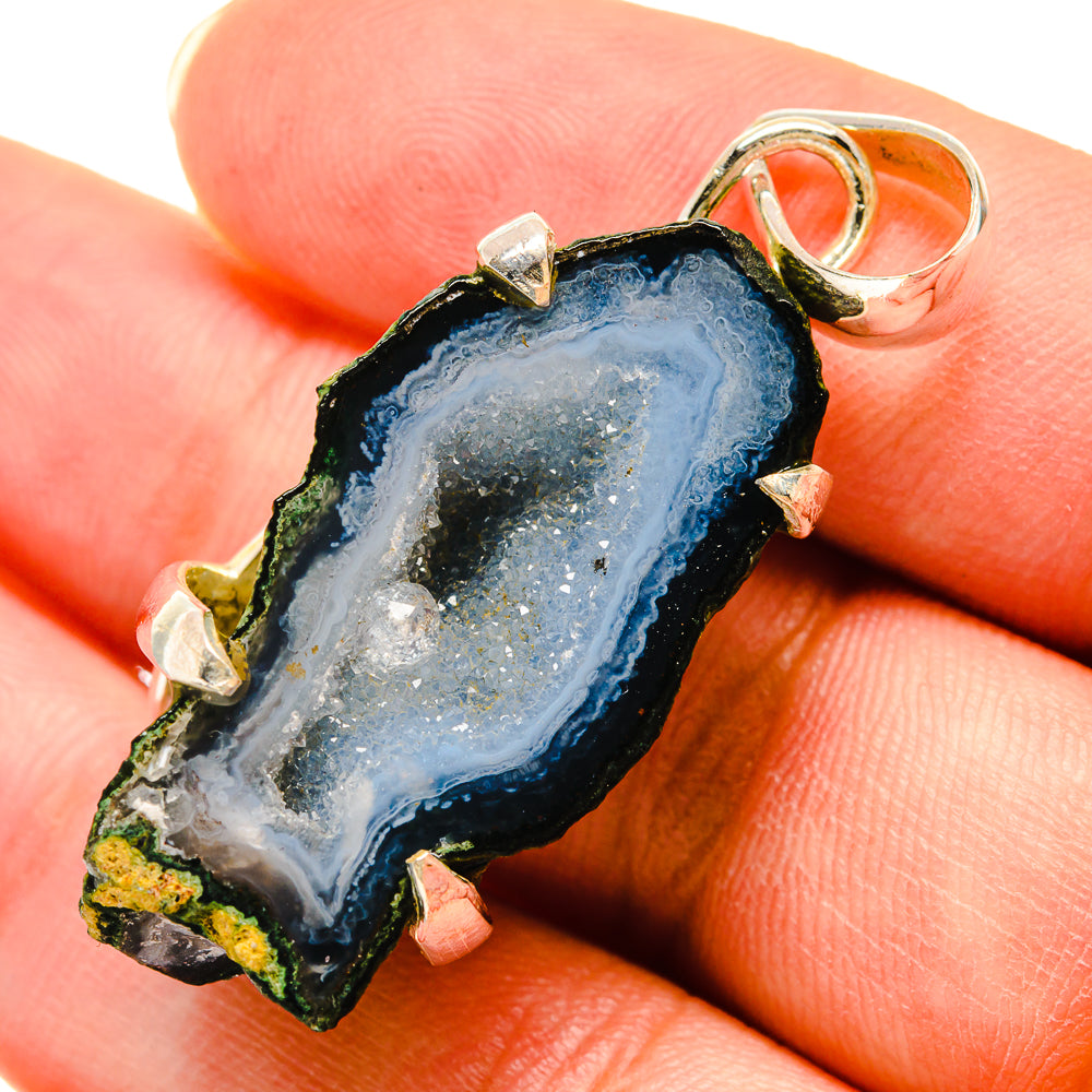 Coconut Geode Druzy Pendants handcrafted by Ana Silver Co - PD6073