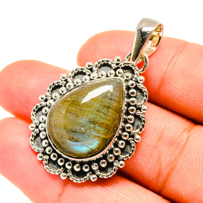 Labradorite Pendants handcrafted by Ana Silver Co - PD6093