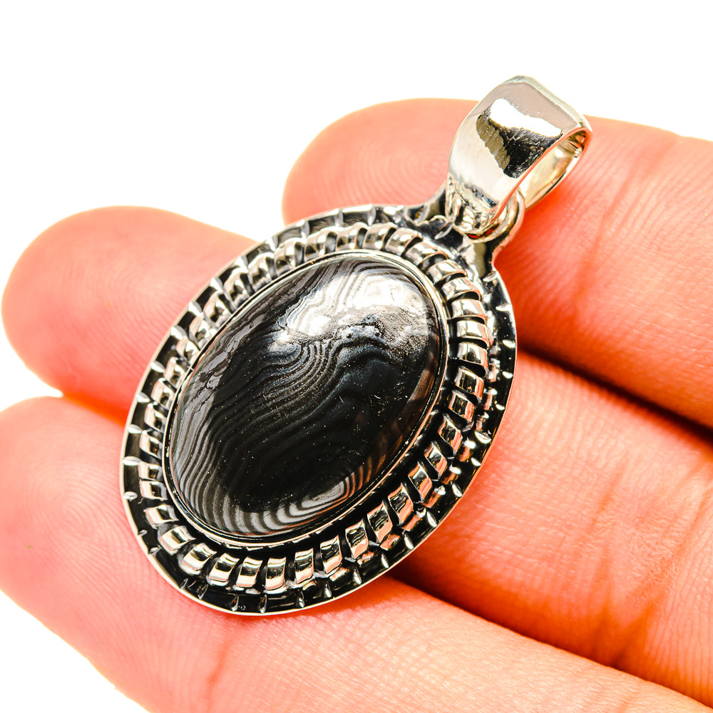 Psilomelane Pendants handcrafted by Ana Silver Co - PD6095