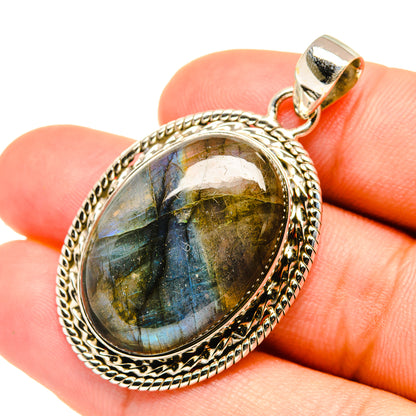 Labradorite Pendants handcrafted by Ana Silver Co - PD6096