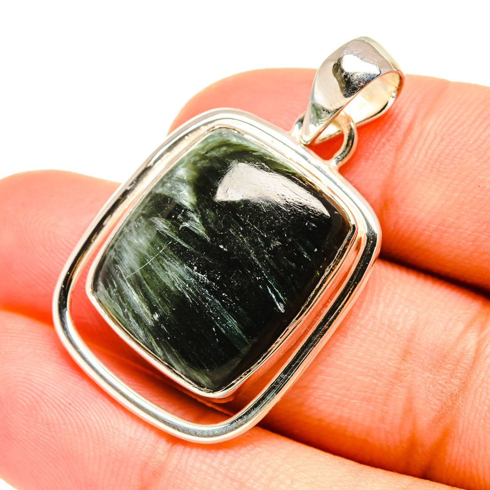 Seraphinite Pendants handcrafted by Ana Silver Co - PD6100