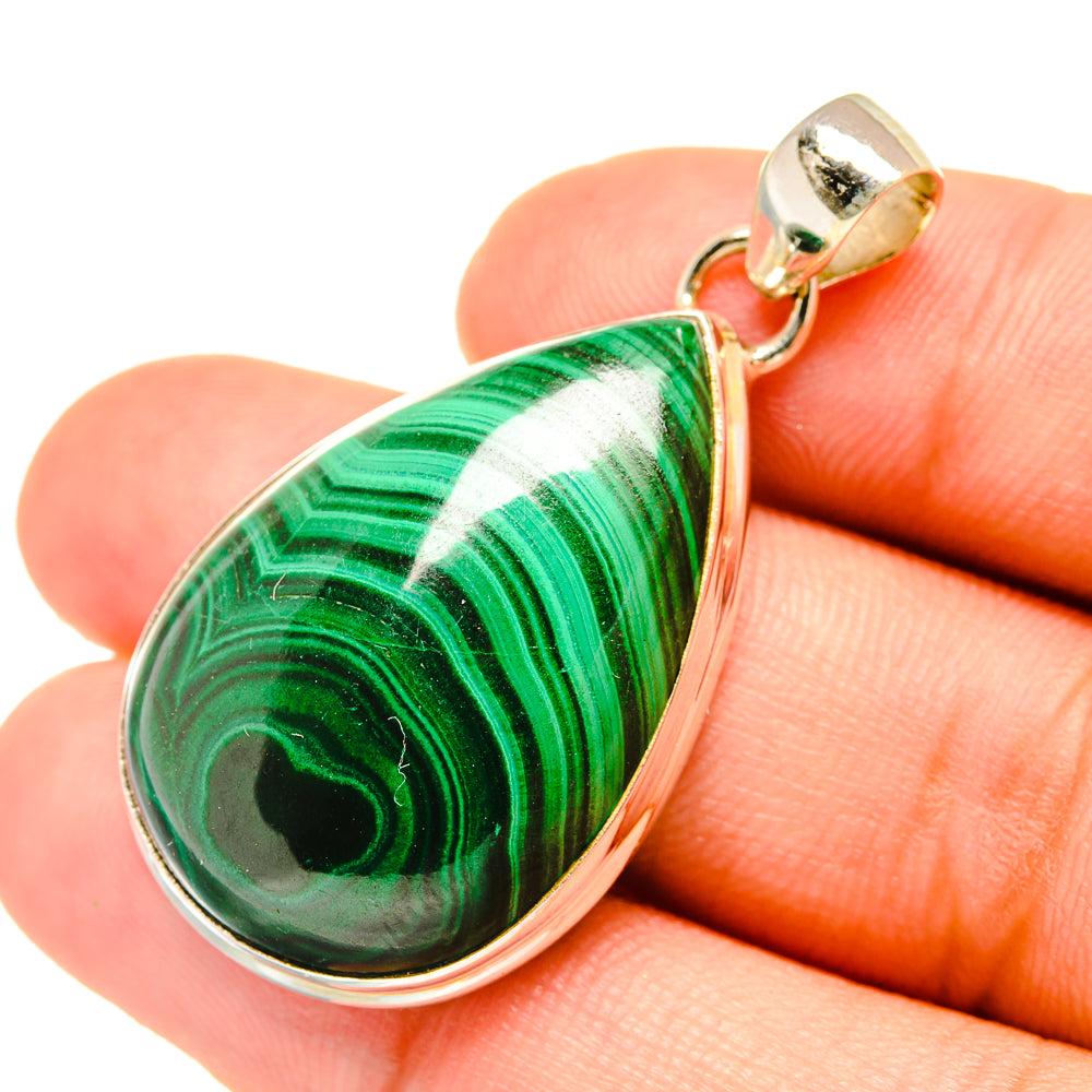 Malachite Pendants handcrafted by Ana Silver Co - PD6101