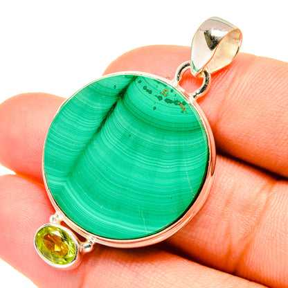 Malachite Pendants handcrafted by Ana Silver Co - PD6109
