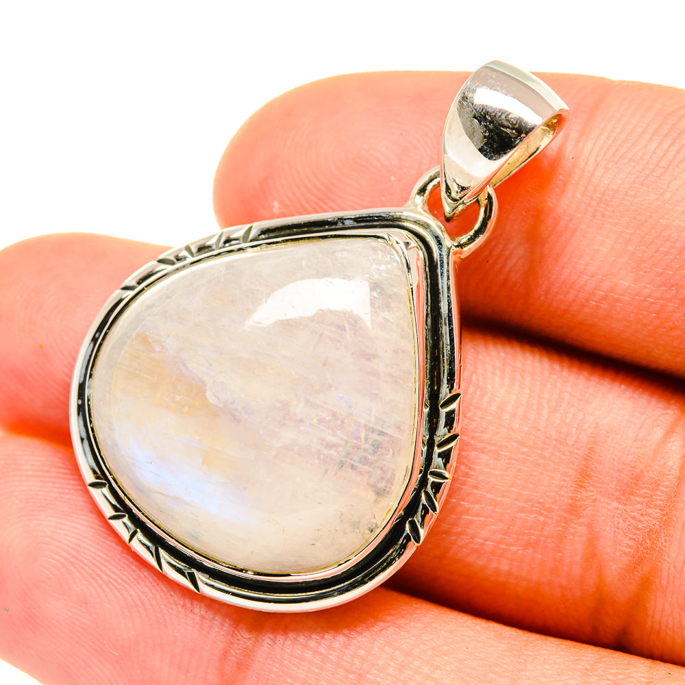 Rainbow Moonstone Pendants handcrafted by Ana Silver Co - PD6116