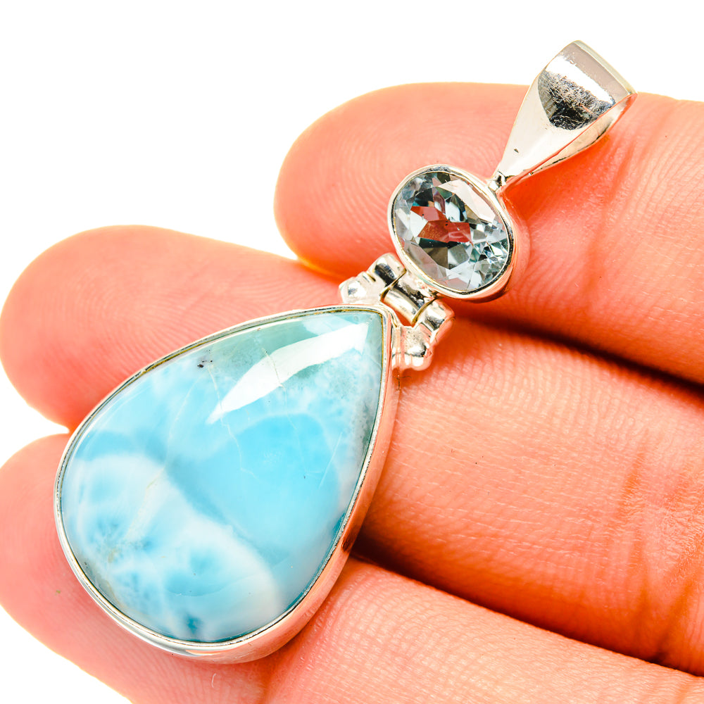 Larimar Pendants handcrafted by Ana Silver Co - PD6133