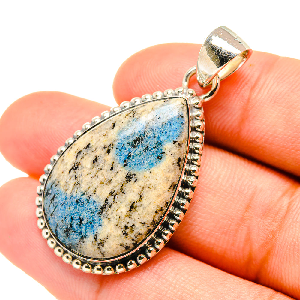 K2 Blue Azurite Pendants handcrafted by Ana Silver Co - PD6141