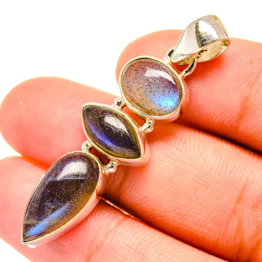 Labradorite Pendants handcrafted by Ana Silver Co - PD6144