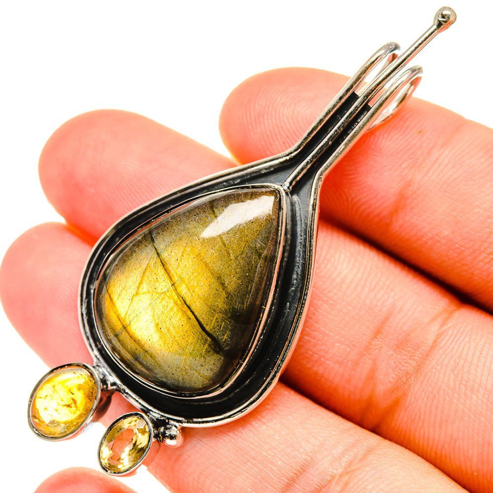 Labradorite Pendants handcrafted by Ana Silver Co - PD6158