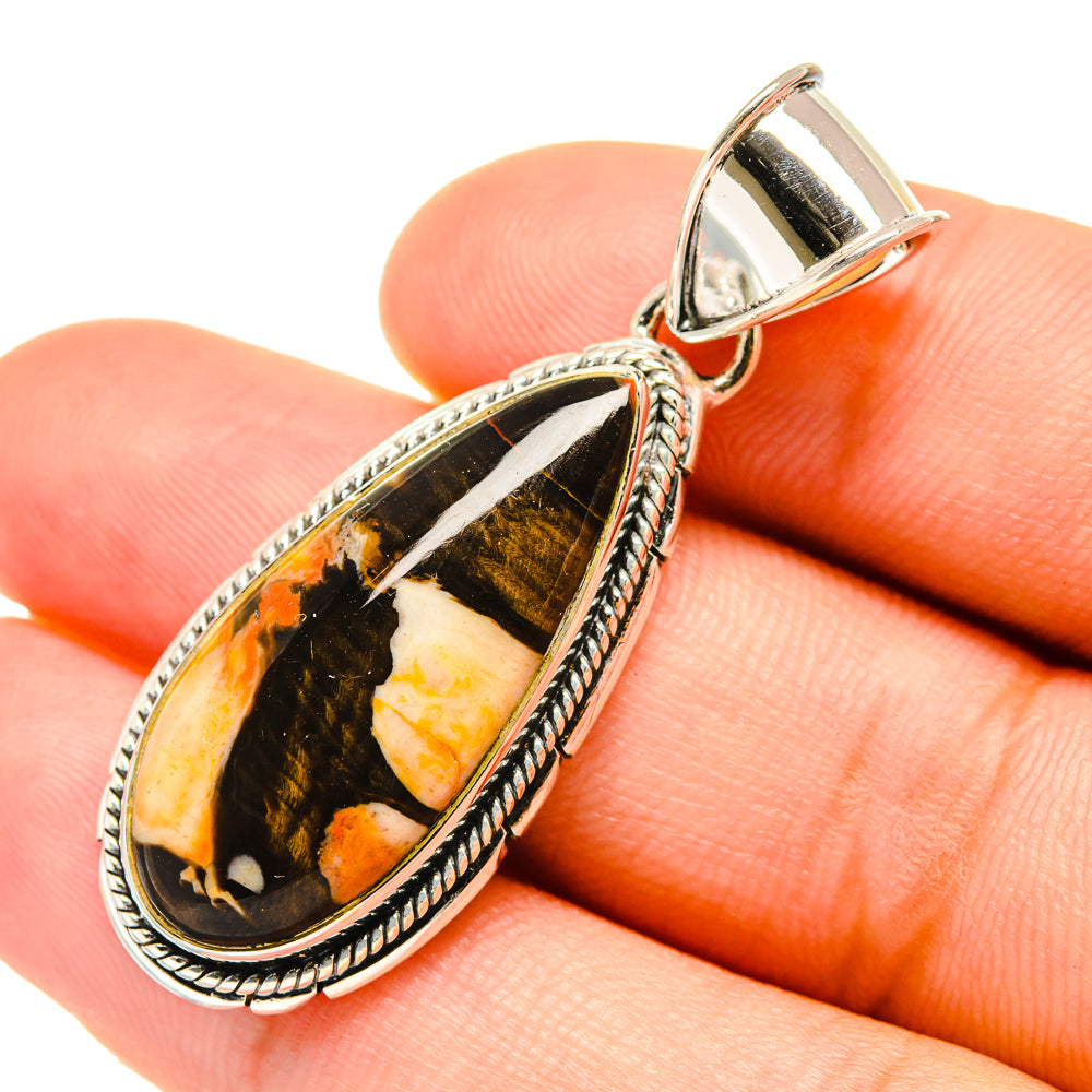 Peanut Wood Jasper Pendants handcrafted by Ana Silver Co - PD6159