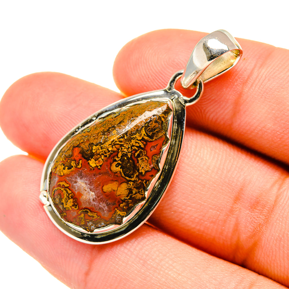 Mahogany Obsidian Pendants handcrafted by Ana Silver Co - PD6167