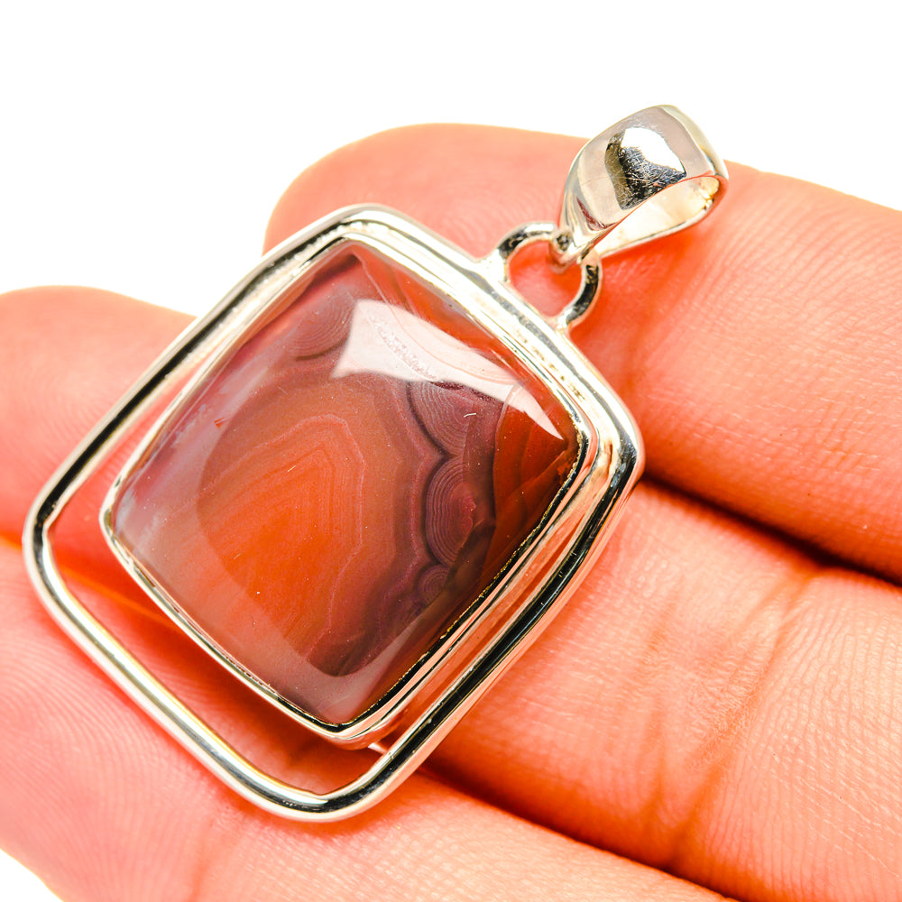 Botswana Agate Pendants handcrafted by Ana Silver Co - PD6169