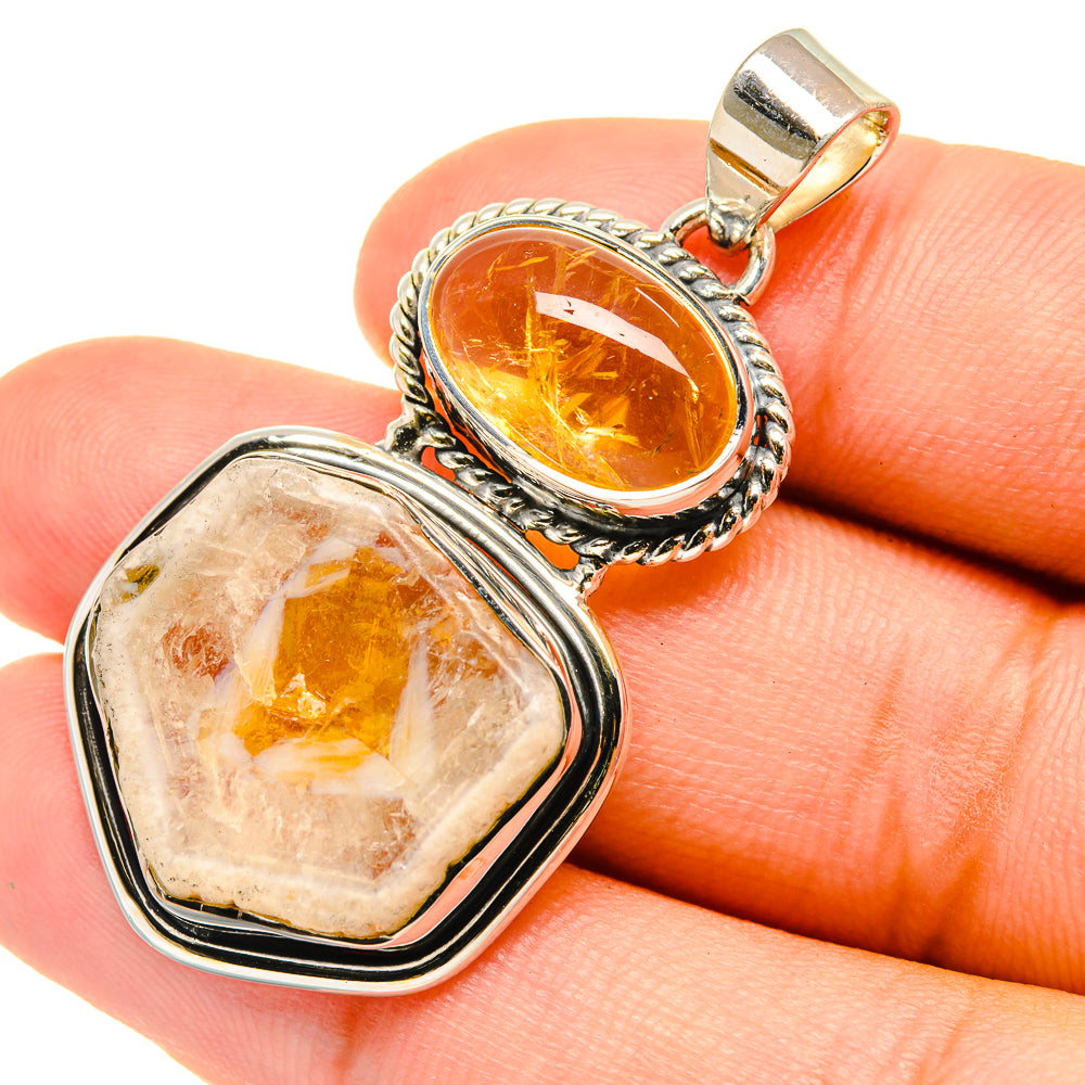 Citrine Pendants handcrafted by Ana Silver Co - PD6172