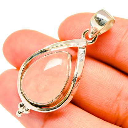 Rose Quartz Pendants handcrafted by Ana Silver Co - PD6177