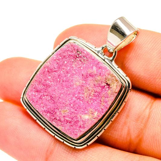 Cobalto Calcite Druzy Pendants handcrafted by Ana Silver Co - PD6186