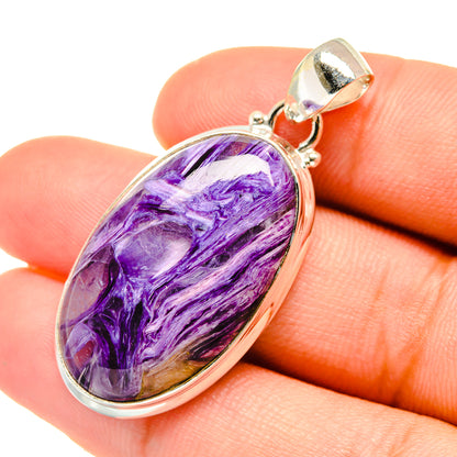 Charoite Pendants handcrafted by Ana Silver Co - PD6193