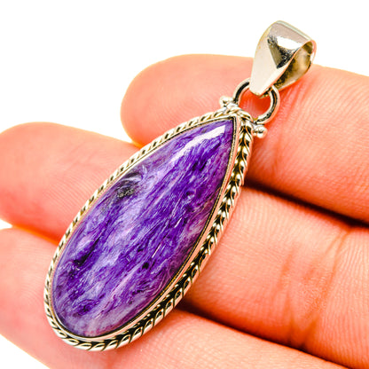 Charoite Pendants handcrafted by Ana Silver Co - PD6194