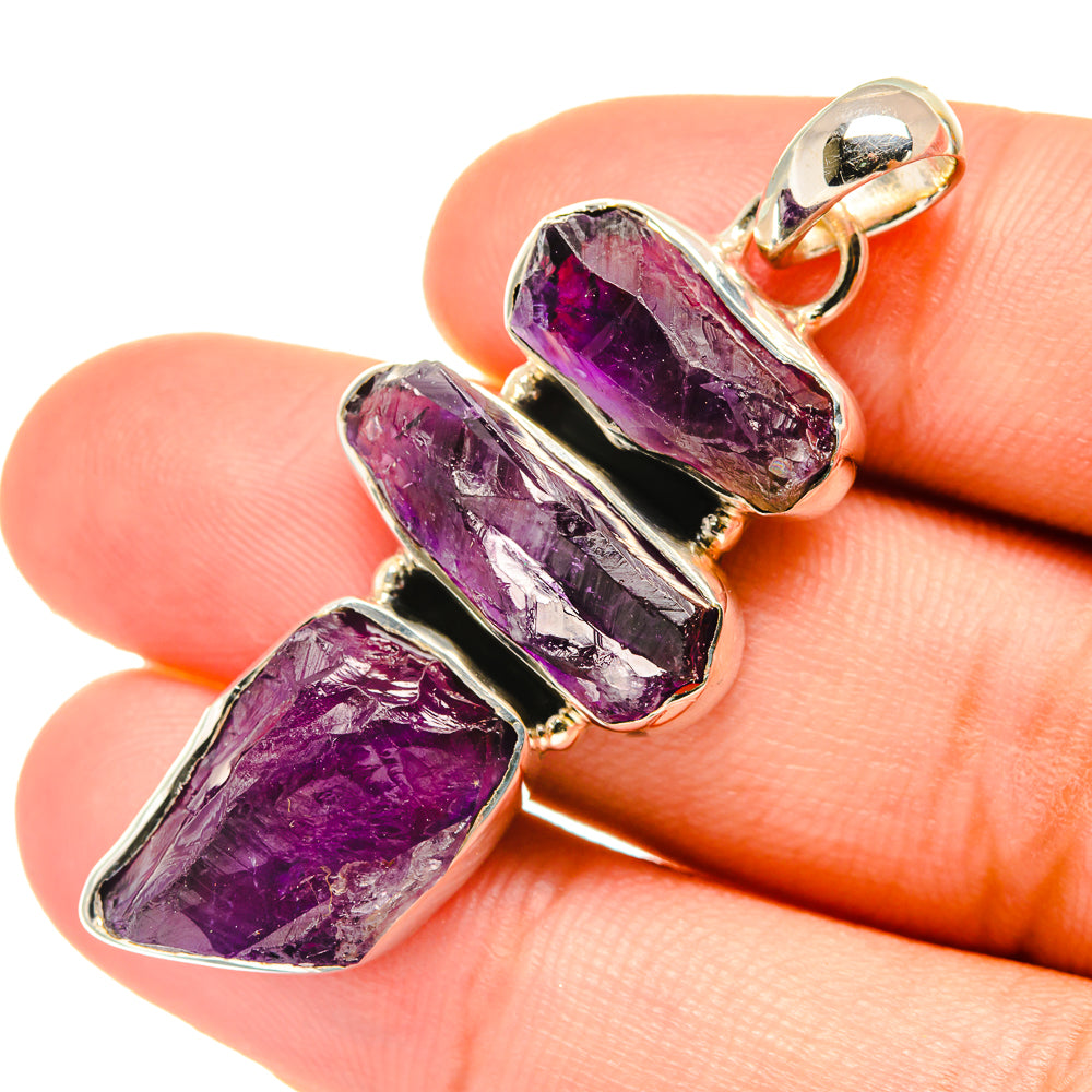 Amethyst Pendants handcrafted by Ana Silver Co - PD6195