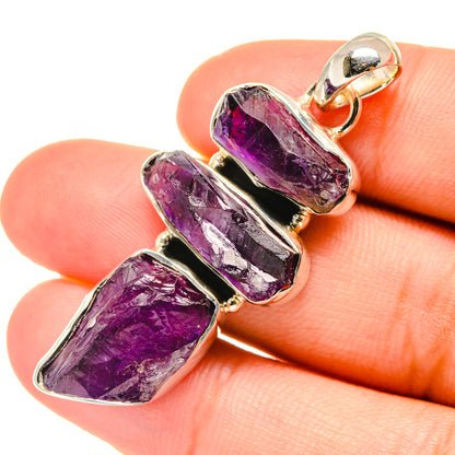 Amethyst Pendants handcrafted by Ana Silver Co - PD6195