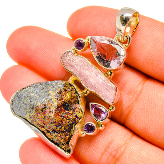 Titanium Druzy Pendants handcrafted by Ana Silver Co - PD6207