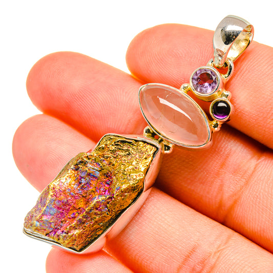 Titanium Druzy Pendants handcrafted by Ana Silver Co - PD6208