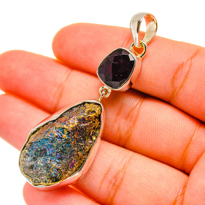 Titanium Druzy Pendants handcrafted by Ana Silver Co - PD6214