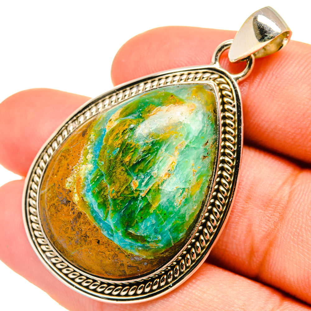 Peruvian Opal Pendants handcrafted by Ana Silver Co - PD6218
