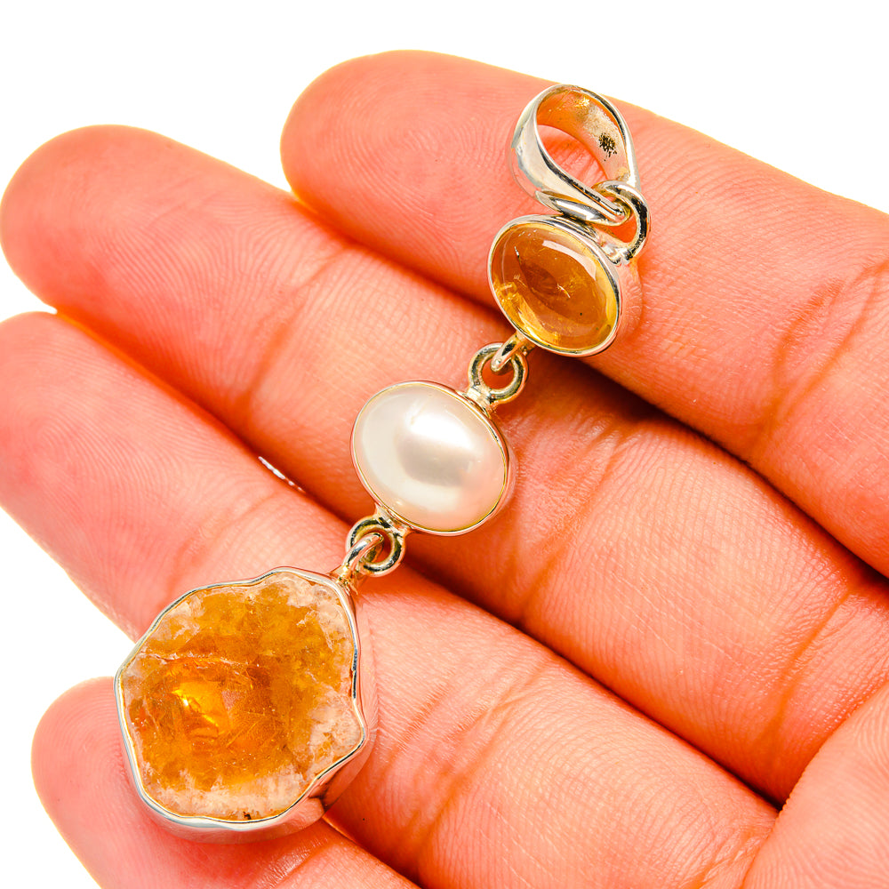 Citrine Pendants handcrafted by Ana Silver Co - PD6220