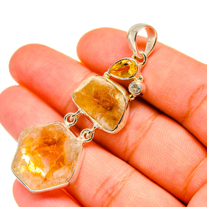 Citrine Pendants handcrafted by Ana Silver Co - PD6221